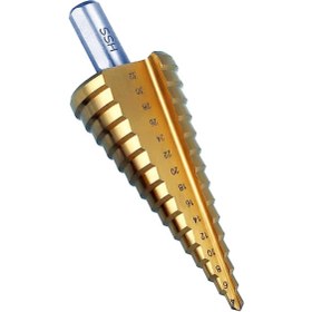 تصویر مته کاجی مخروطی step drill سایز 32_4 