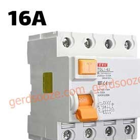 تصویر کلید محافظ جان سه فاز 16 آمپر AEG ا residual-current circuit breaker(RCCB) AEG 16A residual-current circuit breaker(RCCB) AEG 16A