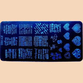 تصویر شابلون طراحی ناخن مدل XY-H05 