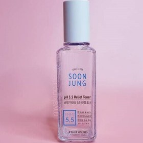 تصویر تونر تسکین دهنده سون جانگ اتود هاوس حجم 80 میل ETUDE HOUSE Soon Jung 