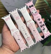 تصویر بند اپل واچ مدل سیلیکون طرحدار BA1406 