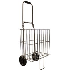 تصویر چرخ خرید دستی تاشو استیل 