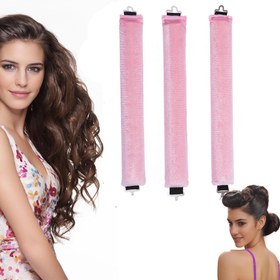 تصویر فر کننده موی بدون حرارت برند کلوزال برند closal CLOSAL Heatless Curler Heatless Curls Hair Curlers to Sleep in Hair Roller Flexible Curling Rod with Hook Hair Curlers No Heat C