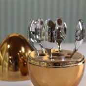 تصویر ست قاشق دسرخوری تخم مرغ 