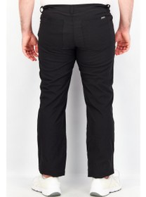 تصویر شلوار کتان مردانه با فیت معمولی و بافت، مشکی برند eddie bauer Men Regular Fit Textured Chino Pants, Black