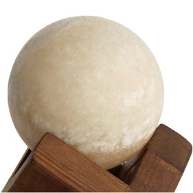 تصویر سنگ نمک دکوری گوی قطر ۶ همراه با پایه چند رنگ 