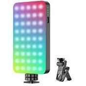 تصویر نور RGB شارژی D10S با 129 LED و باتری 3000 میلی‌آمپری D10S Rechargeable RGB Light with 129 LEDs and 3000mAh Battery