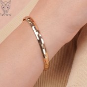 تصویر دستبند النگویی استیل آینه ای Steel bangle bracelet