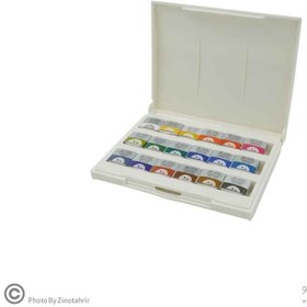 تصویر آبرنگ افرا 18 رنگ Afra Watercolor Medium Pan