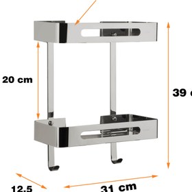 تصویر قفسه حمام دلفین مدل KH-V-2-C 