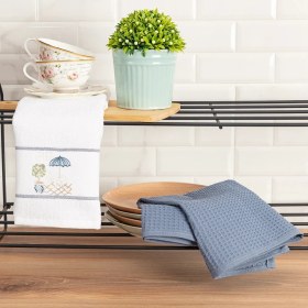 تصویر حوله آشپزخانه مادام کوکو مدل Lacene Kitchen Towel Set کد 1KHVLU2027533 