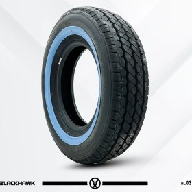 تصویر لاستیک بلک هاک 175/70R13 دور سفید 