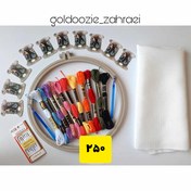 تصویر پک وسایل گلدوزی با دست 