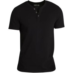 تصویر تیشرت مردانه Connor سه دکمه مشکی 