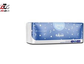 تصویر نوار بهداشتی مشبک بالدار مخصوص شب سایز خیلی خیلی بزرگ پنبه ریز ۱۰ عددی Panberes Sanitary Napkin Night Size Very Very Large 10pcs