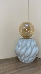 تصویر آباژور رومیزی مدرن ادیسونی طرح پیچی 