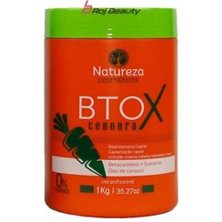 تصویر بوتاکس مو هویج ناتوریزا 1000 میل Professional Keratin Treatment Orange Carrot Btox Beta-Carotene 1kg - Natureza