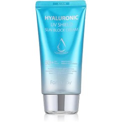 تصویر کرم ضد آفتاب فارم استی SPF50 مدل HYALURONIC وزن 70 گرم FARM STAY HYALURONIC UV SHIELD SUN BLOCK CREAM SPF50