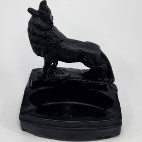 تصویر زیر سیگاری طرح گرگ 