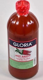 تصویر سس گلوریا قرمز تند عربستانی اورجینال GLORIA HOT SAUCE/SPICY SAUCE/IMPORTED FROM SAUDI ARABIA/474ML