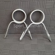 تصویر گیره هالتر فلزی بزرگ (جفتی) 