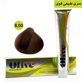 تصویر رنگ موی الیو سری طبیعی قوی شماره Olive 8.00 