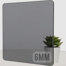 تصویر شیشه سکوریت ۶ میل دودی 