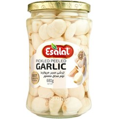 تصویر ترشی سیر مروارید اصالت وزن 680 گرم 