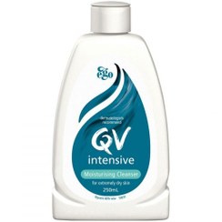 تصویر پاک کننده ی اینتنسیو کیو وی مناسب پوست خشک حساس و اگزمایی Qv Intensive Moisturising Cleanser 