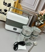 تصویر ظرف غذای برقی دو طبقه 