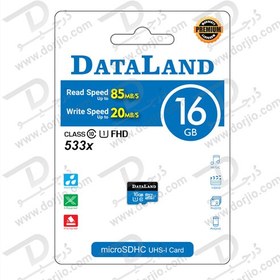 تصویر کارت حافظه Micro SD 16GB Class 10 U1 مارک DataLand 