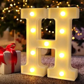 تصویر حرف چراغدار H 