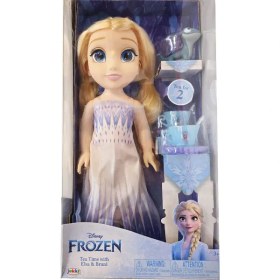 تصویر عروسک اوریجینال السا فروزن به همراه ست چایخوری و مارمولک کد 952958 