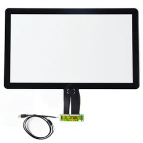 تصویر پنل تاچ اسکرین خازنی 19 اینچ مربع 10 انگشتی 19" Touch Screen Capacitive Panel with Board