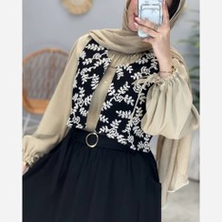 تصویر ست سه تیکه زنانه شیوا فری سایز تا ۴۶ 