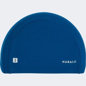 تصویر کلاه شنا نابایجی - دکتلون Nabaiji Swimming Cap - Printed Fabric - Size S - Blue 