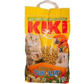 تصویر خاک بستر حیوانات کیکی مدل اوکی لیت Kiki Lit Pet Bedding Ok-Lit وزن 10 لیتر 