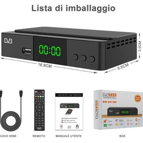 تصویر گیرنده دیجیتال DVB-T2C H.265 HEVC برند Dcolor 