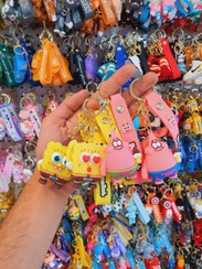 تصویر جاکلیدی باب اسفنجی کد 1 spongebob silicone keychain