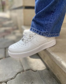 تصویر نایکی ایرفورس 1 سفید || Nike Airforce 1 White Nike Airforce 1 White