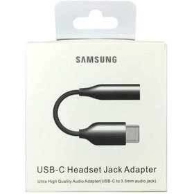 تصویر تبدیل تایپ c به جک 3.5 سامسونگ USB-C Headset jack Adapter