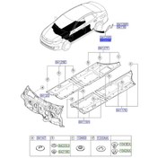 تصویر برچسب مشکی پائین درب عقب اپتیما | Hyundai/KIA Genuine Parts – MOBIS | اپتیما TF مدل 2011 تا 2015 