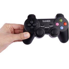 تصویر دسته بازی 6 کاره Sundi PC/PS3/PS2/Xbox 360/TV/Android کد2 Sundi PC/PS3/PS2/Xbox 360/TV/TVBoX/Android Controller Code2