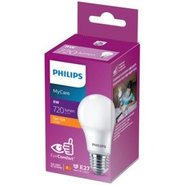 تصویر لامپ MYCARE 8W 60W 2700K LIGHT E27 DUY LED فیلیپس Philips 