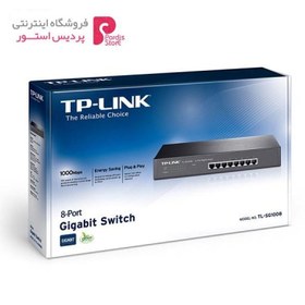 تصویر سوييچ 8 پورت گيگابيت و رکمونت تی پی لينک مدل TL-SG1008 TP-LINK TL-SG1008 8-port Gigabit Desktop/Rackmount Switch