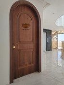 تصویر درب داخلی هلالی روکش چوب طبیعی سبلان 