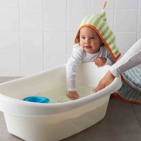 تصویر وان کودک ایکیا مدل LÄTTSAM IKEA LÄTTSAM Baby bath, white/green