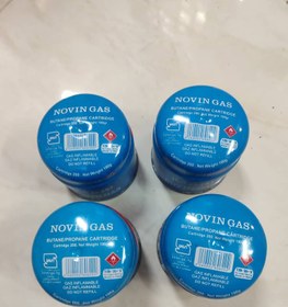 تصویر کپسول گاز کمپینگ نوین گاز ۴عددی 