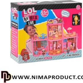 تصویر خانه عروسکی ال او ال مدل BB011 ۲۴۷ قطعه 