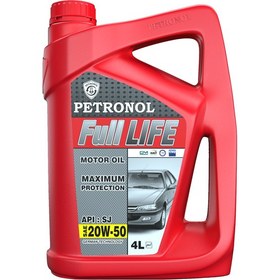 تصویر روغن موتور خودرو پترونول فول لایف 20W50 حجم 4 لیتر Petronol Full Life 20W50 Engine Oil 4L